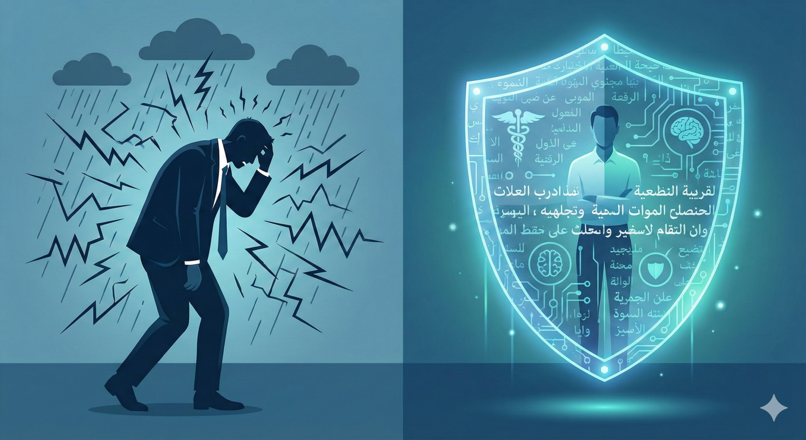 A diverse group of corporate professionals in a modern Dubai office attending a wellness workshop, with "Mental Health First Aid" materials visible.